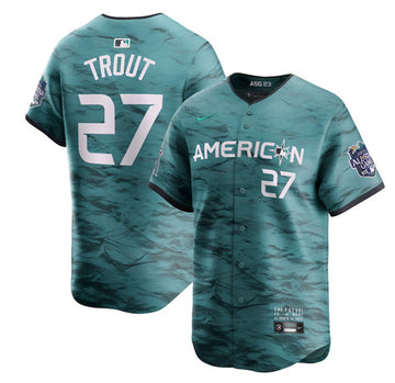 Mike Trout Los Angeles Angels teal All-Star jersey