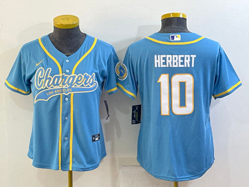 Justin Herbert Los Angeles Chargers blue jersey