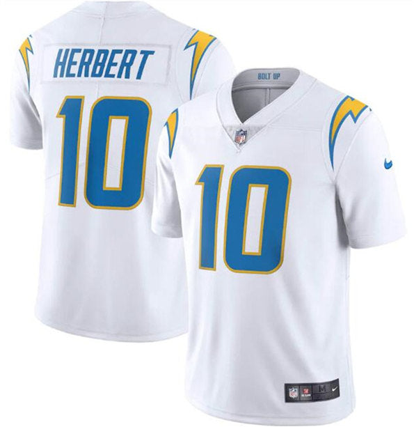 Justin Herbert Los Angeles Chargers white jersey