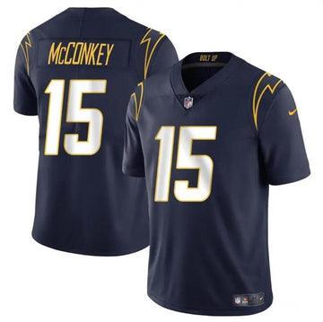 Ladd McConkey Los Angeles Chargers navy jersey