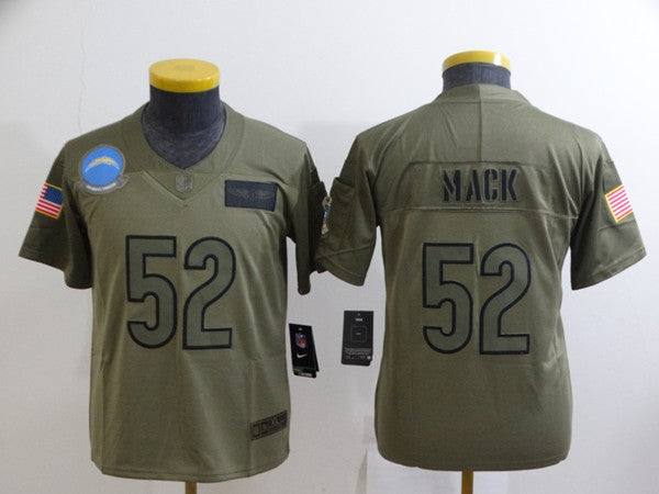 Khalil Mack Los Angeles Chargers camo Salute To Service jersey