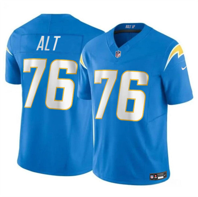 Joe Alt Los Angeles Chargers blue FUSE jersey