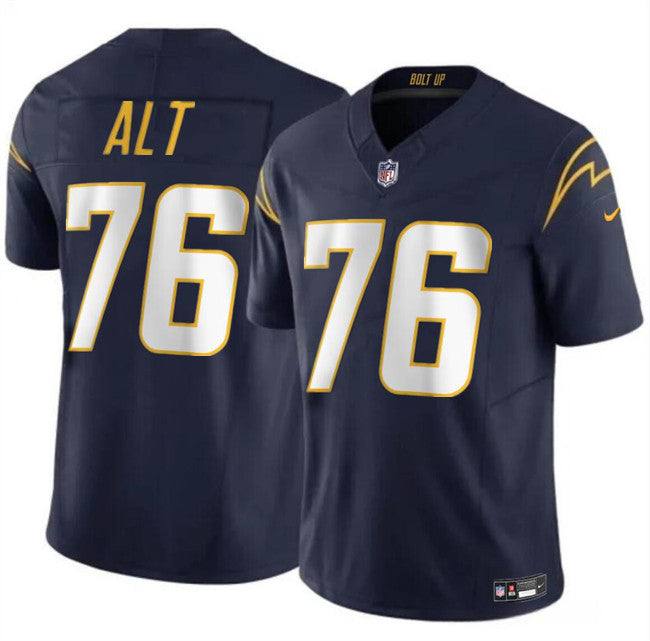 Joe Alt Los Angeles Chargers navy FUSE jersey