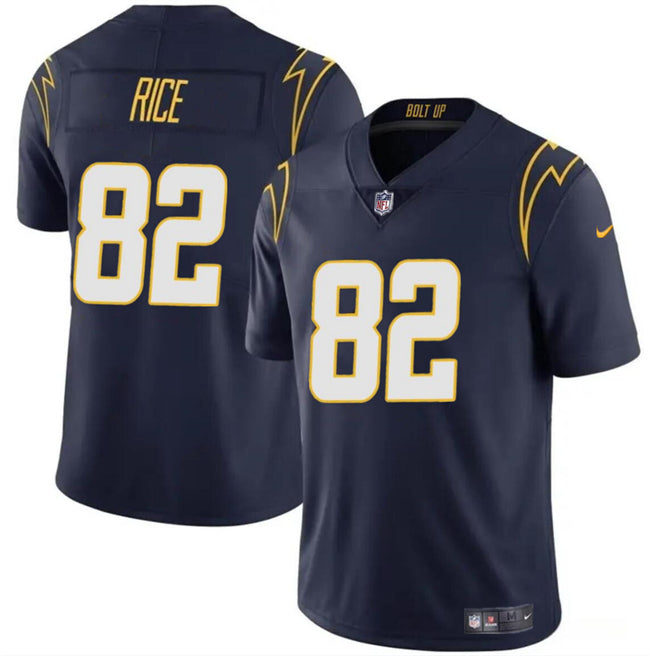 Brenden Rice Los Angeles Chargers navy jersey