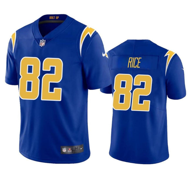 Brenden Rice Los Angeles Chargers royal jersey