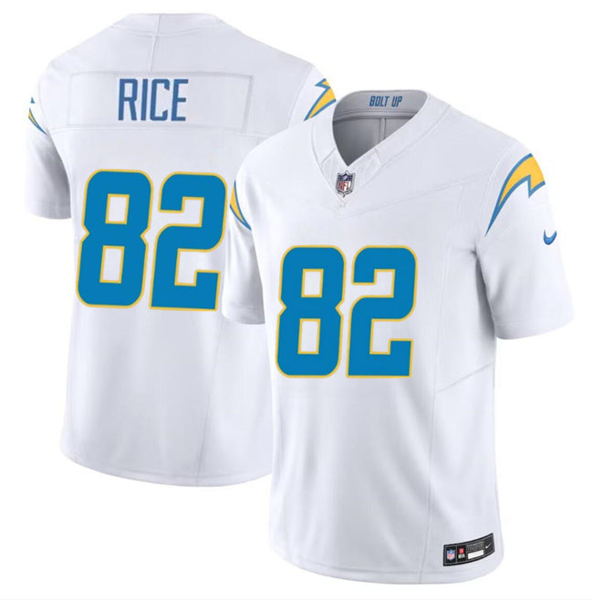 Brenden Rice Los Angeles Chargers white FUSE jersey