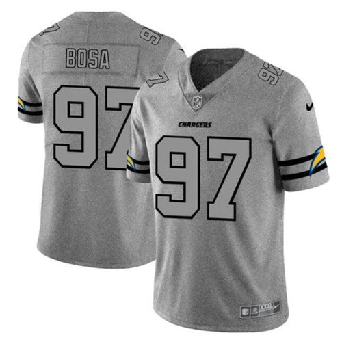 Joey Bosa Los Angeles Chargers gray jersey
