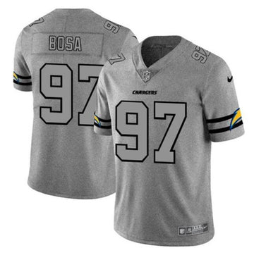 Joey Bosa Los Angeles Chargers gray jersey