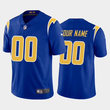 Custom Los Angeles Chargers royal jersey