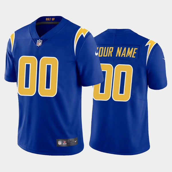 Custom Los Angeles Chargers royal jersey