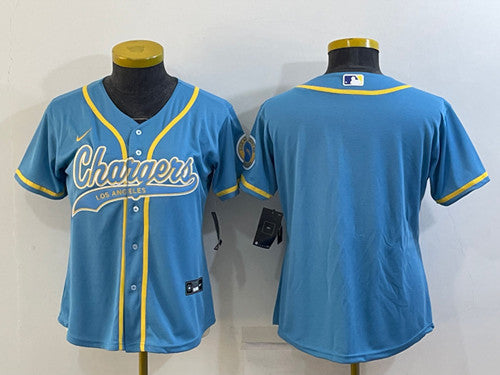 Custom Los Angeles Chargers blue jersey