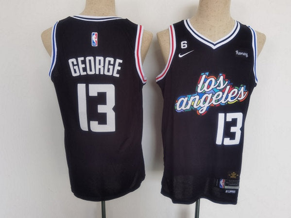 Paul George Los Angeles Clippers black City Edition jersey