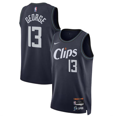 Paul George Los Angeles Clippers navy City Edition jersey