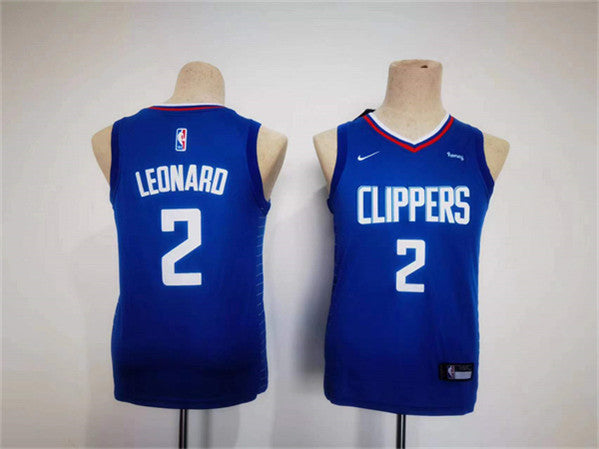 Kawhi Leonard Los Angeles Clippers royal jersey