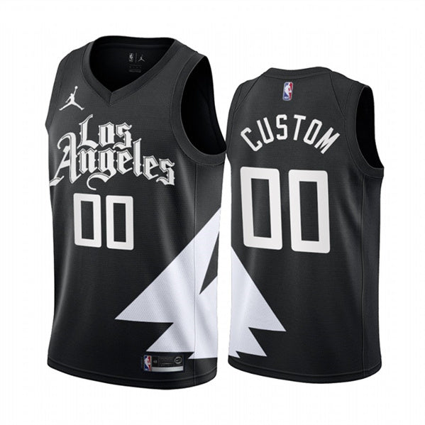 Custom Los Angeles Clippers black jersey