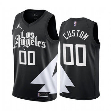 Custom Los Angeles Clippers black jersey