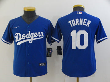 Justin Turner Los Angeles Dodgers blue jersey