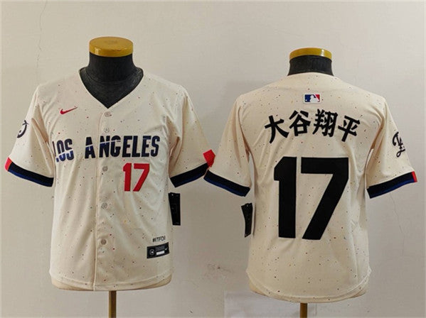 Shohei Ohtani Los Angeles Dodgers cream jersey