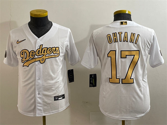 Shohei Ohtani Los Angeles Dodgers white All-Star jersey