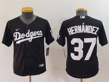 Teoscar Hernandez Los Angeles Dodgers black jersey