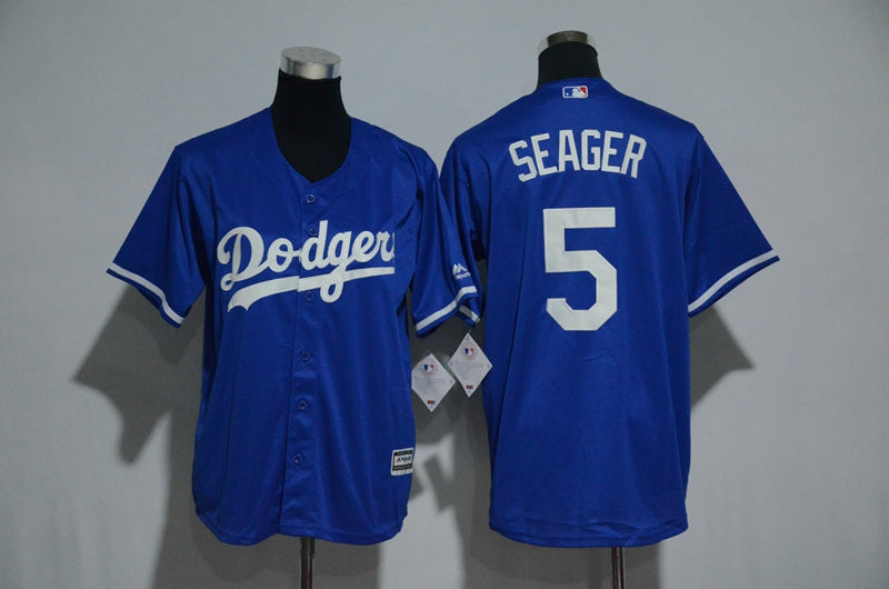 Corey Seager Majestic Los Angeles Dodgers royal Alternate jersey
