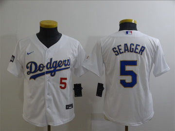 Corey Seager Los Angeles Dodgers white jersey