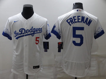 Freddie Freeman Los Angeles Dodgers white City Connect jersey
