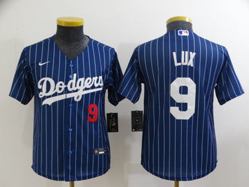 Gavin Lux Los Angeles Dodgers blue jersey