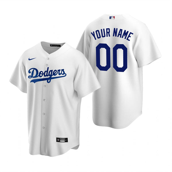 Custom Los Angeles Dodgers white jersey
