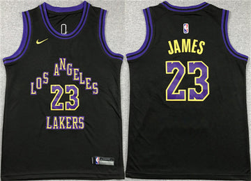 LeBron James Los Angeles Lakers black City Edition jersey