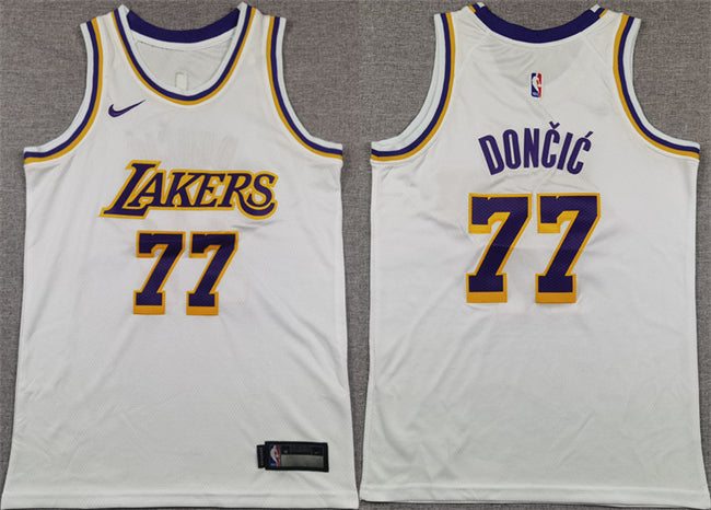 Luka Doni Los Angeles Lakers white jersey