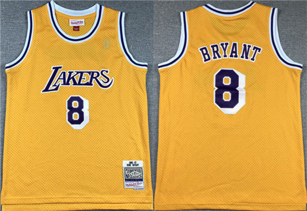 Kobe Bryant Los Angeles Lakers yellow jersey
