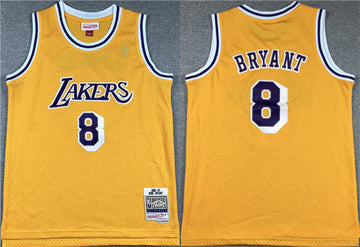 Kobe Bryant Los Angeles Lakers yellow jersey