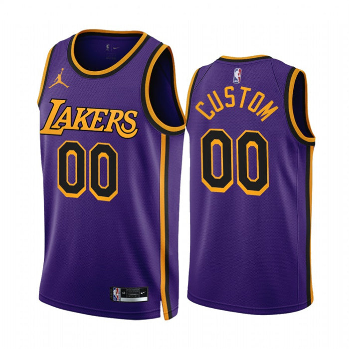 Custom Los Angeles Lakers purple jersey