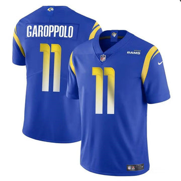 Jimmy Garoppolo Los Angeles Rams blue jersey