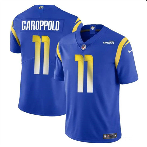 Jimmy Garoppolo Los Angeles Rams blue jersey