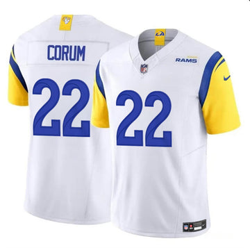Blake Corum Los Angeles Rams white FUSE jersey