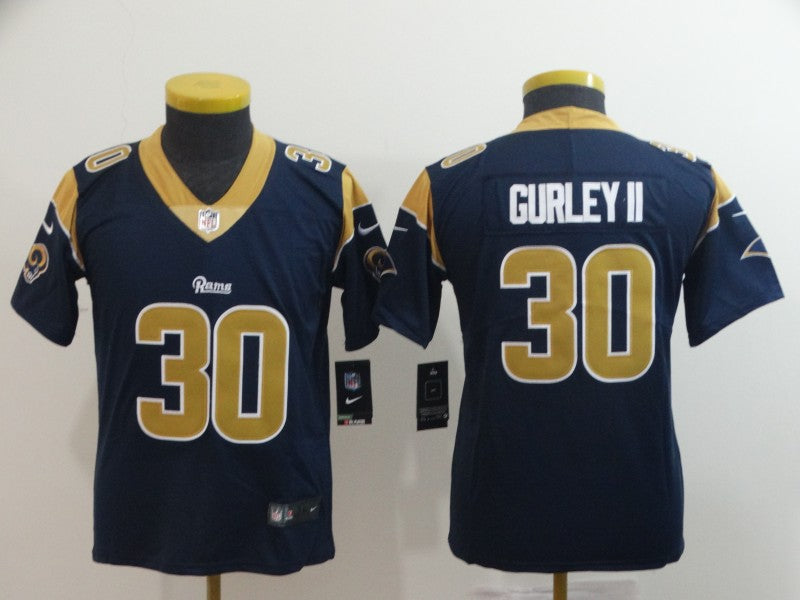 Todd Gurley Los Angeles Rams navy jersey