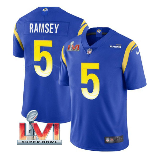 Jalen Ramsey Los Angeles Rams royal jersey