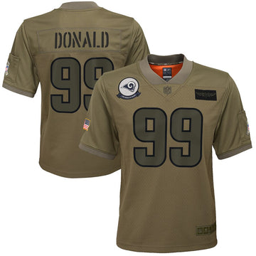 Aaron Donald Los Angeles Rams camo Salute To Service jersey