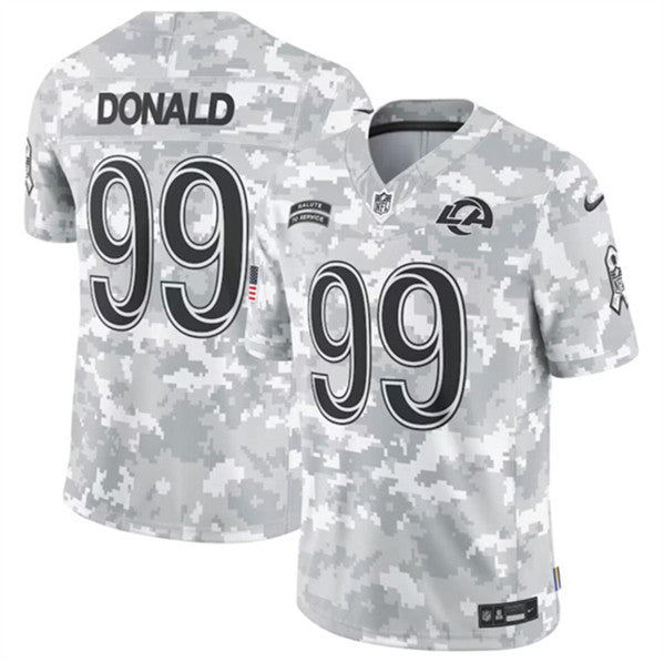 Aaron Donald Los Angeles Rams camo Salute To Service jersey
