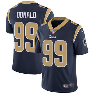 Aaron Donald Los Angeles Rams navy jersey