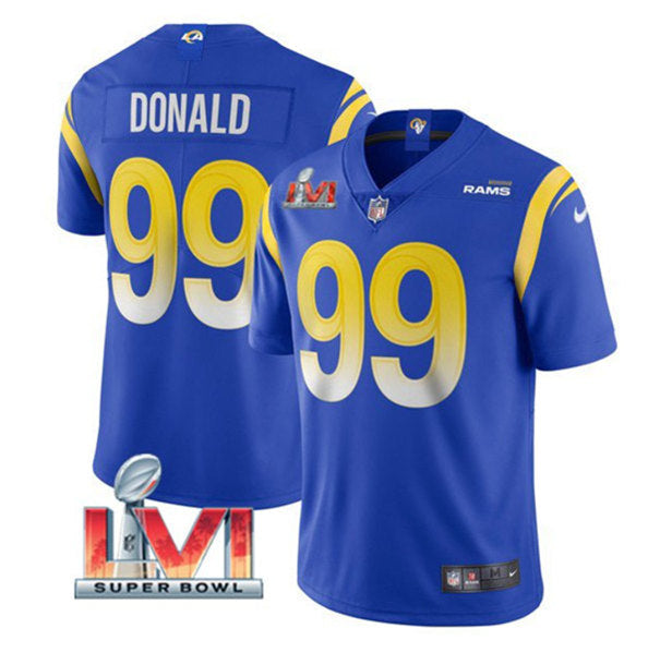 Aaron Donald Los Angeles Rams royal jersey
