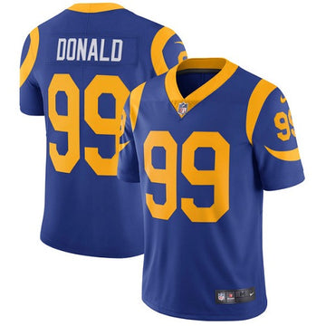 Aaron Donald Los Angeles Rams royal jersey