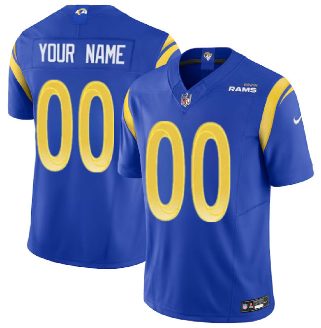 Custom Los Angeles Rams blue FUSE jersey