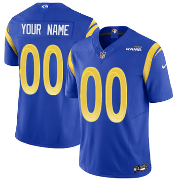 Custom Los Angeles Rams blue FUSE jersey