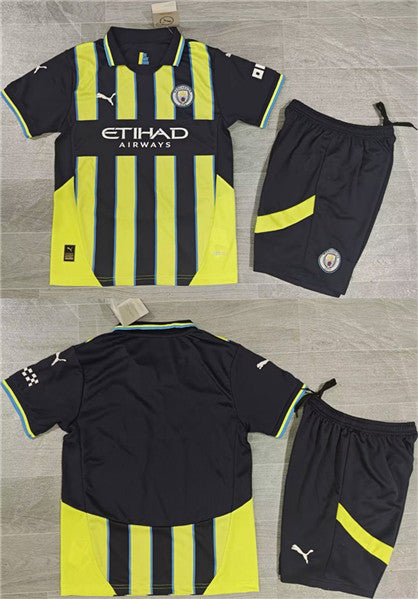 Custom Manchester City black-yellow jersey