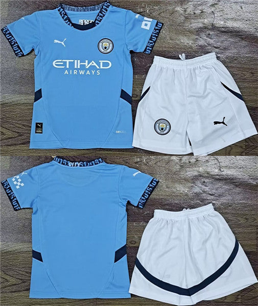 Custom Manchester City blue jersey
