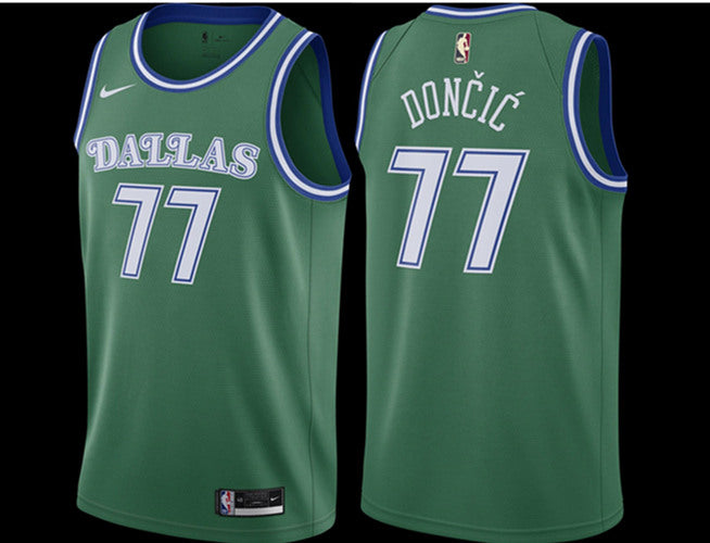 Luka Doncic Dallas Mavericks green jersey