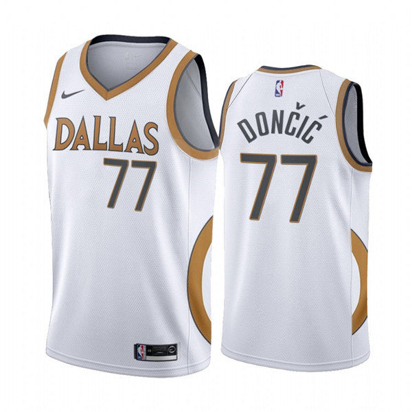 Luka Doncic Dallas Mavericks white City Edition jersey